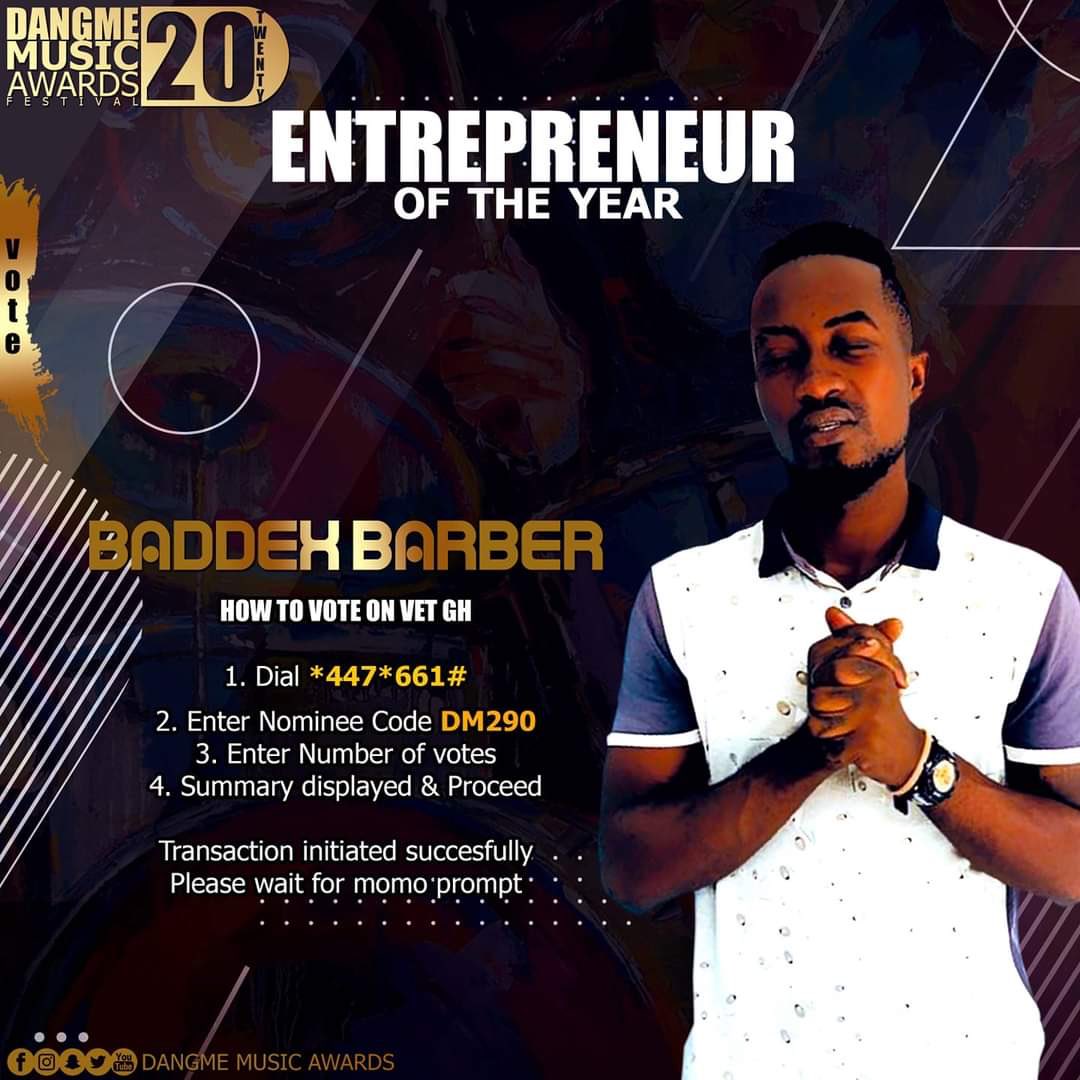 baddxbarber1's tweet photo. DMA THANKS FOR THE NOMINATION #LETSKEEP THE VOTE ๐ณ๐ณ https://t.co/BybQRPn5t5