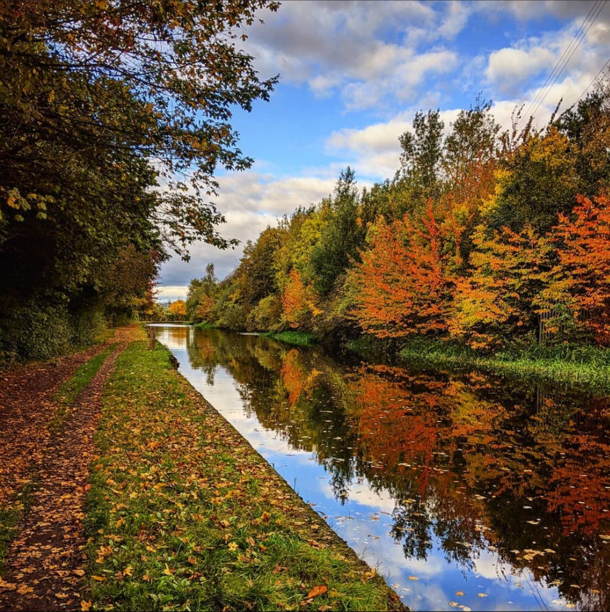 An amazing #Autumnal Sunday walk along the #SheffieldBlueLoop
An 8 mile trail that loops round from the city centre along the Sheffield and Tinsley Canal up to Meadowhall and back Via the Five Weir Walk. 

#TheOutdoorCity
#SheffieldIsSuper 
#TinsleyCanal
#FiveWeirsWalk