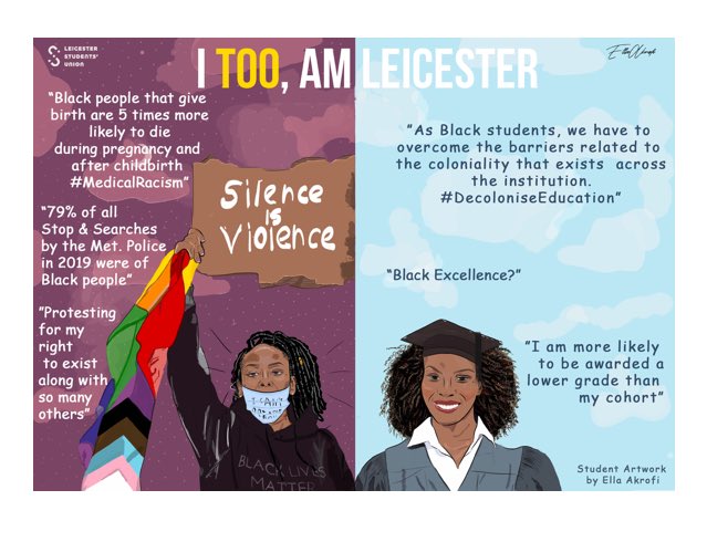 October is Black History month &amp; here at the UoL, it’s important that Black History is more than just a one-month celebration! 

The year long campaign, led by Tony (<a href="/leicsliberation/">Nic Farmer SU</a>), has so many events that you can get involved with - check out the SU website for more details!