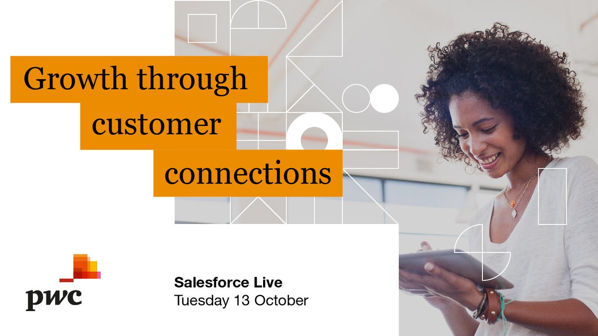 We're attending #SalesforceLive tomorrow - join us to hear how PwC UK and Capita worked together to create sustainable growth for your business by better connecting you with your customers. Register now: sforce.co/3mvpFjx