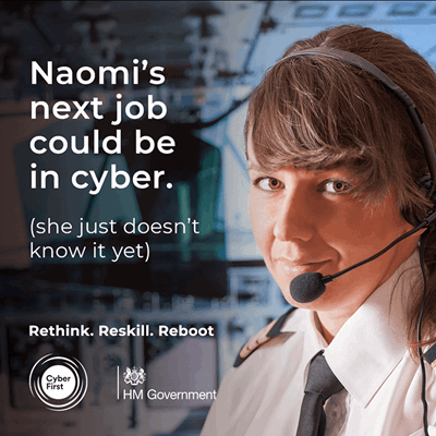 The Rethink Reskill Reboot campaign is run by training company QA in partnership with UK Gov and NCSC to encourage people in existing jobs to consider a career in Cyber. As you can see here, it's not just the arts.  https://www.qa.com/campaigns/rethink-reskill-reboot/