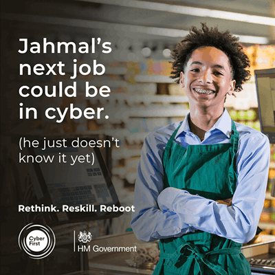 The Rethink Reskill Reboot campaign is run by training company QA in partnership with UK Gov and NCSC to encourage people in existing jobs to consider a career in Cyber. As you can see here, it's not just the arts.  https://www.qa.com/campaigns/rethink-reskill-reboot/