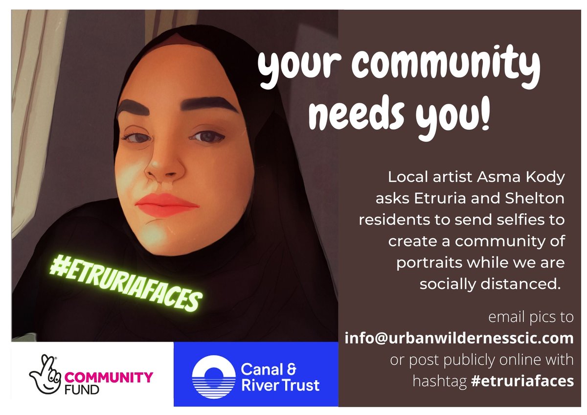 Live in Etruria? Want to take part in a new art project? #etruriafaces #wellbeing #community @EtruriaMatters @MCMSOT @CommunitiesSOT @SOTCulture @StokeCEP