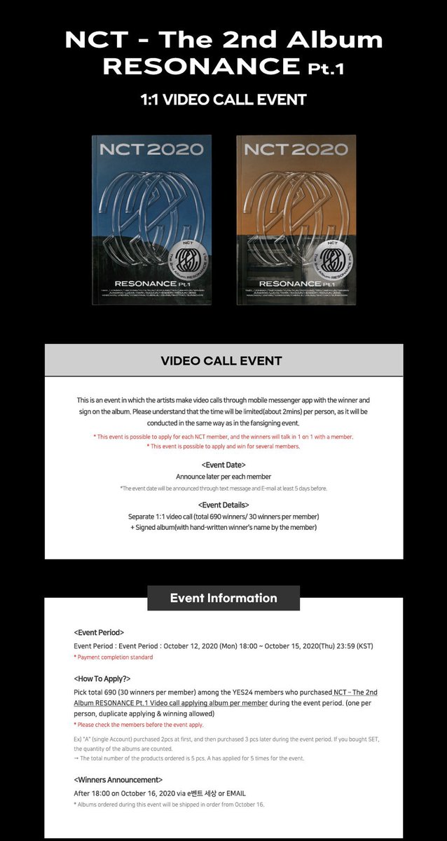 NCT 2020 : RESONANCE รอบอีเว้น

ราคาบั้มละ 300/เวอร์ จ่ายรอบเดียว
เเกะ/ไม่เเกะ 
ค่าส่ง 50/70/นัดรับ 
เรียงคิวการ์ดตามลำดับการโอน 
สั่งซื้อ : forms.gle/fEwu7ns5aweDRd…
DMสอบถามได้ก่อนค่าา
*ขอคนรอของได้นะคะ
#ตลาดนัดnct