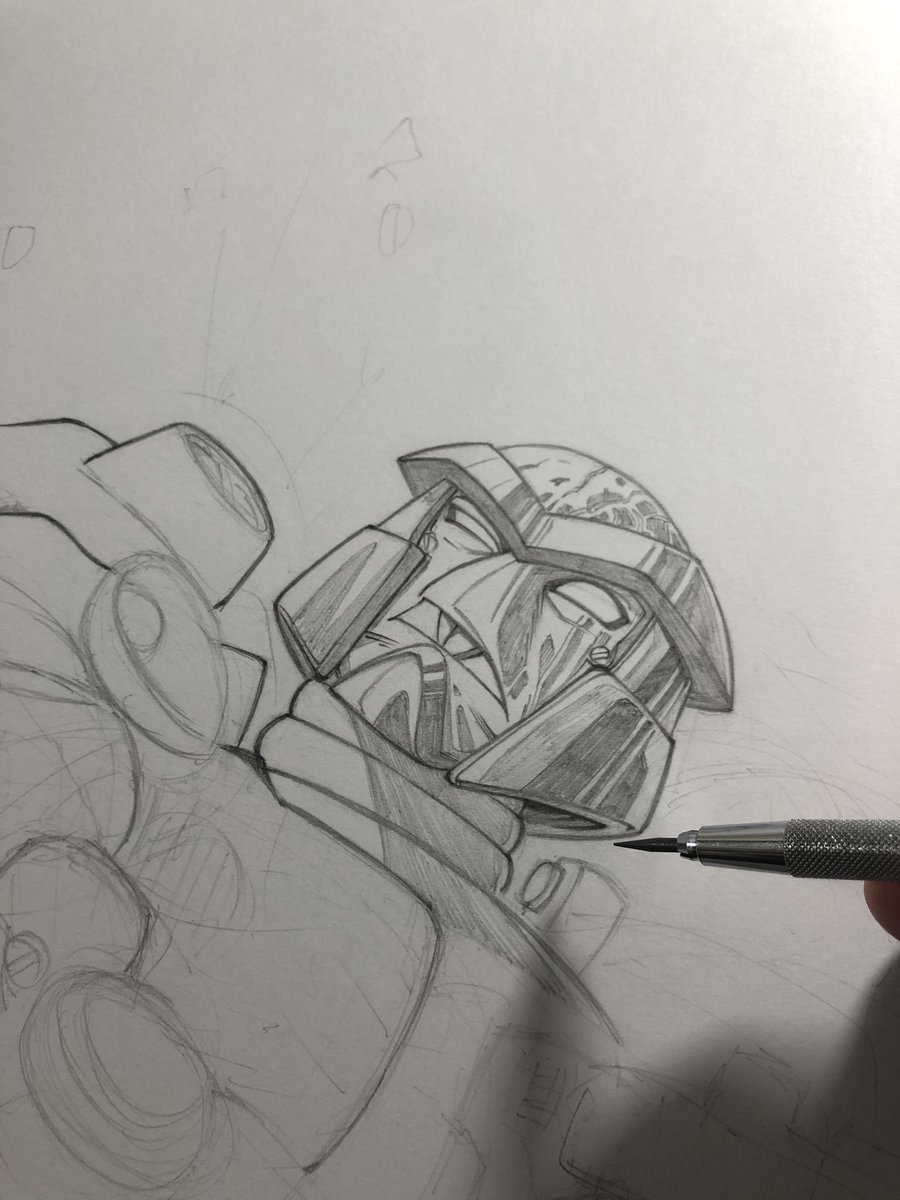 RichSmithRobot's tweet photo. Not today, Preds!! (Haven’t done finished pencils in a while)
.
#illustration #Illustrator #illuminafanart #Transformers #idw #rattrap #beastwars #pencils #comics #ComicArt #comicartist #comicbooks #ctart #ctartist #ctartists #ctcomics #NewEngland https://t.co/WySHh18eH4