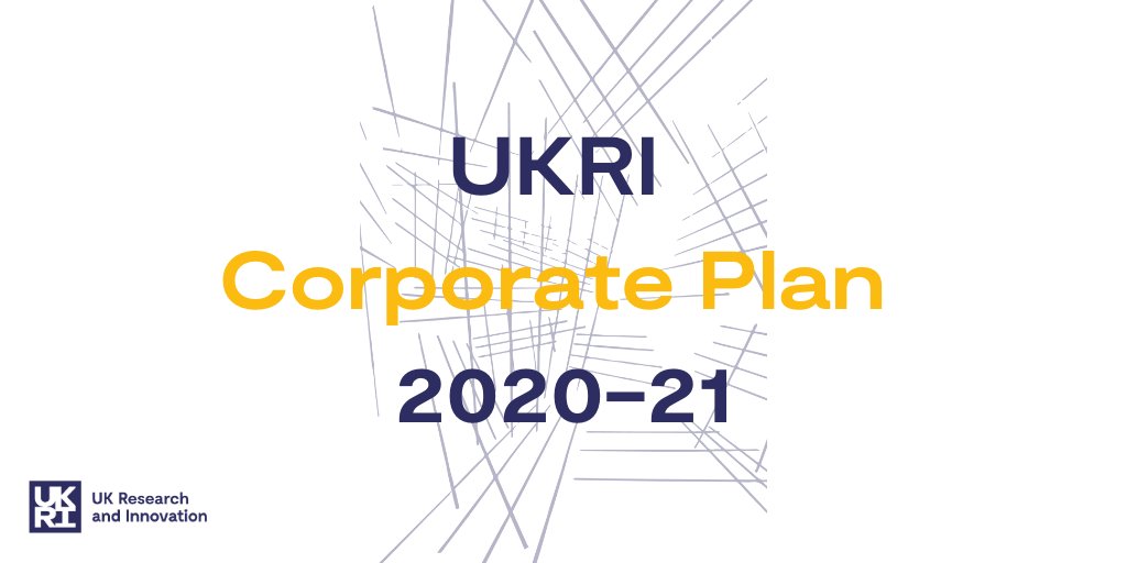 We're pleased to announce the launch of UKRI's Corporate Plan for 2020-21. It articulates our vision for the research and innovation system, and our mission in stewarding it.

Read it here: bit.ly/3djRAPb