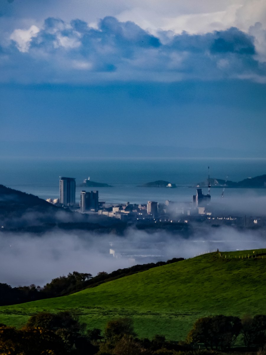 Misty mornings over Swansea bay..