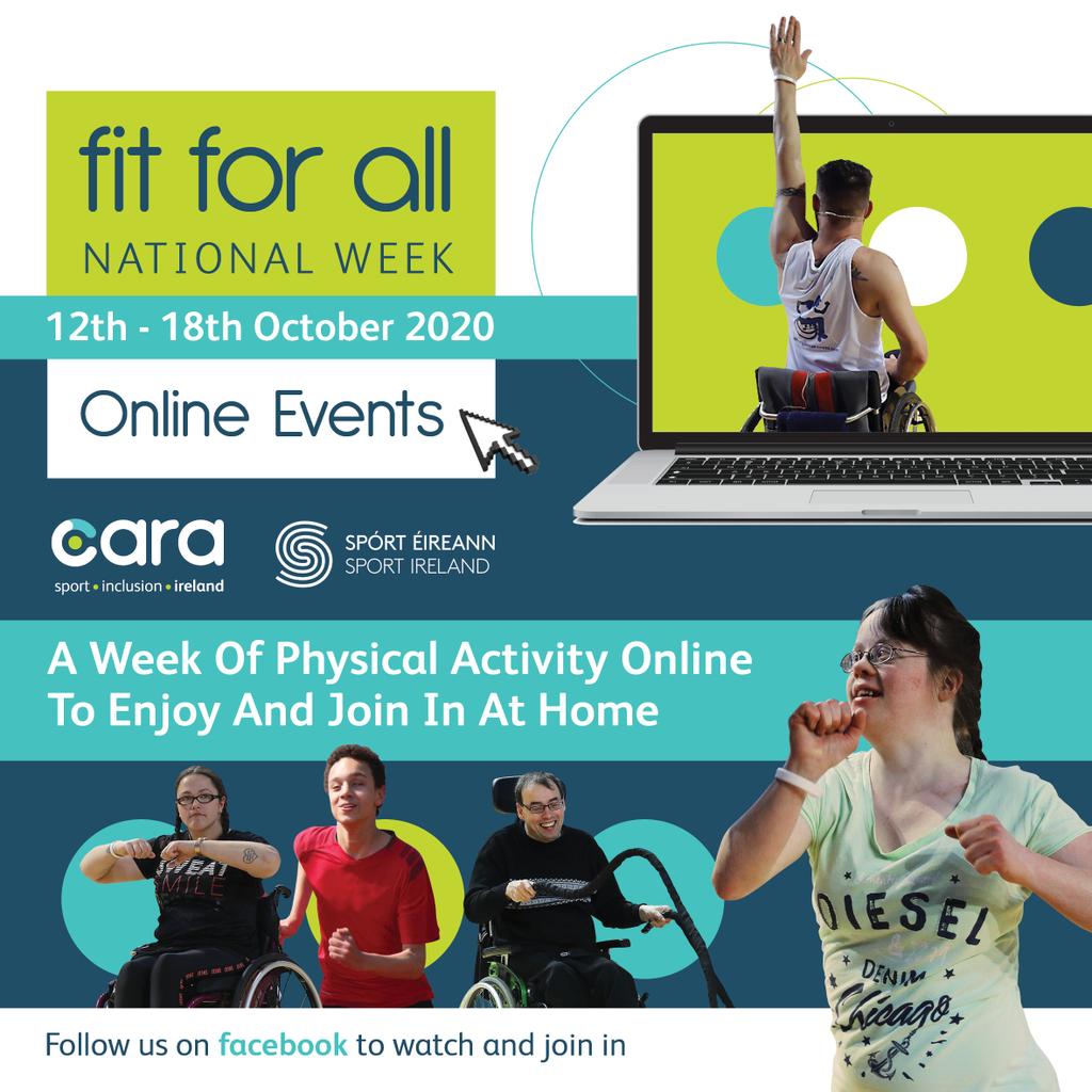 ๐ฅ National Fit For All Week 2020 ๐ฅ
Fit For All Weekย aims to increase awareness of opportunities for people with disabilities in their local leisure centres and community facilities ๐๏ธโโ๏ธ๐โโ๏ธ๐คธโโ๏ธ๐คนโโ๏ธ
โน https://t.co/cc4Ai8e09B
#KeepCorkActive #CorkSportsAbility
#FitForAll https://t.co/3TqnBDIvsA