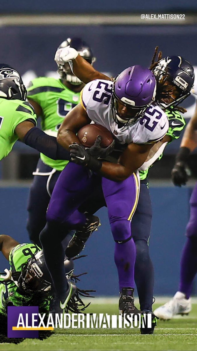 Bossrell's tweet photo. The W slipped away..so gonna have to regroup and be ready for the Falcons next week...Al Bob finally got you 1st 100 yard game great effort..only up from here #25 #Year2 #MattisonMen #familythang #IAMGIFTED25 #memories #Minnesota #TeamWass #SKOL https://t.co/X2pJ8JaWUu
