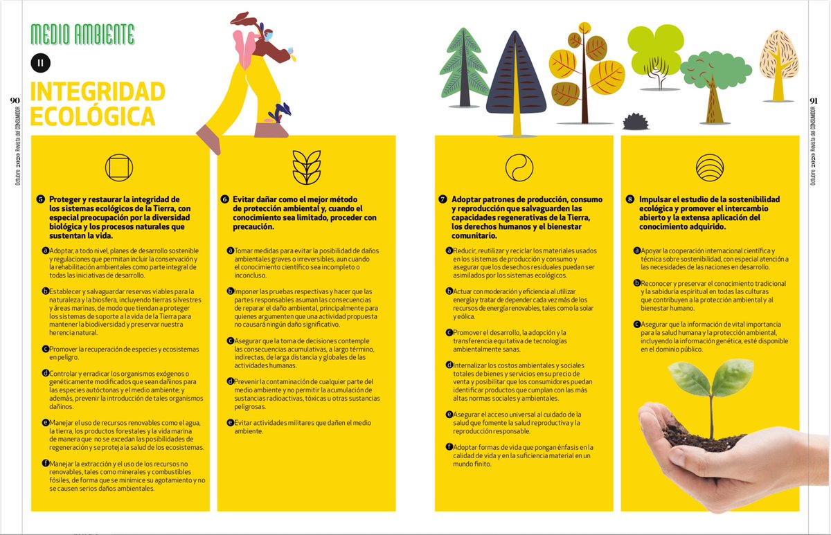 earthcharter's tweet image. Thank you Revista del Consumidor from México for this amazing publication about the #EarthCharter Principles. This Mexican Magazine has been providing quality, truthful and timely information for a sustainable life.
#turningconscienceintoaction