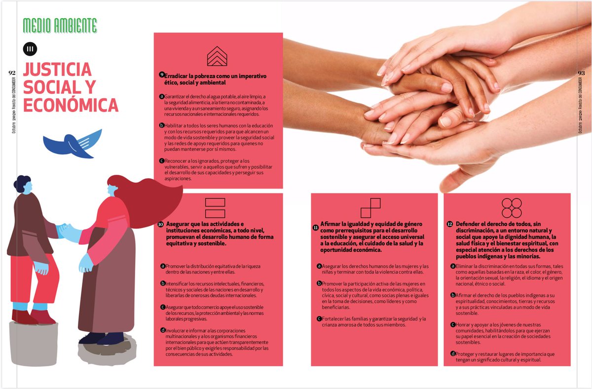 earthcharter's tweet image. Thank you Revista del Consumidor from México for this amazing publication about the #EarthCharter Principles. This Mexican Magazine has been providing quality, truthful and timely information for a sustainable life.
#turningconscienceintoaction