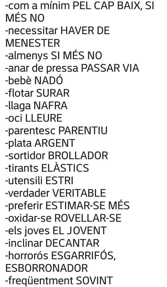 's tweet image. Bon dia!, de vegades arriben coses interessants pel whatts app. Amb el seu permís professor @Virgili7 #catala #correcte #Catalunya