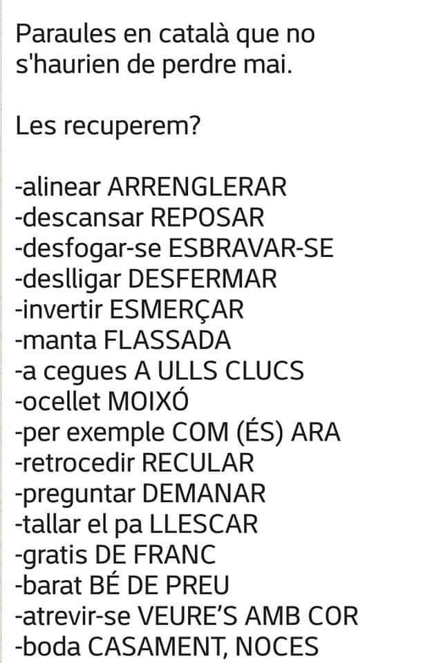 's tweet image. Bon dia!, de vegades arriben coses interessants pel whatts app. Amb el seu permís professor @Virgili7 #catala #correcte #Catalunya