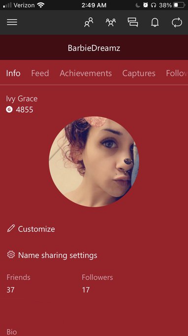 Follow me on Xbox One 💯🤓👌🏽 : #GamerTag (BarbieDreamz) https://t.co/WxhQO3MKFs<a href="/tag/gamertag"class="tags">#GamerTag</a>