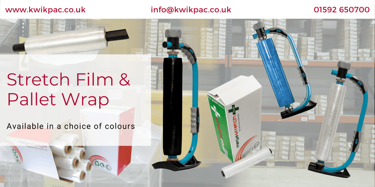 KwikpacLtd's tweet photo. From small packages to large and heavy palletised loads, our range of pallet wrap hand film offers versatility and choice for businesses of any size! 

Find out more: https://t.co/QLOtSaFsaK. 

#Logistics #ManufacturingUK #GBmfg #ukmanufacturing #SMEUK #UKHashtags https://t.co/WXaVbRiS34