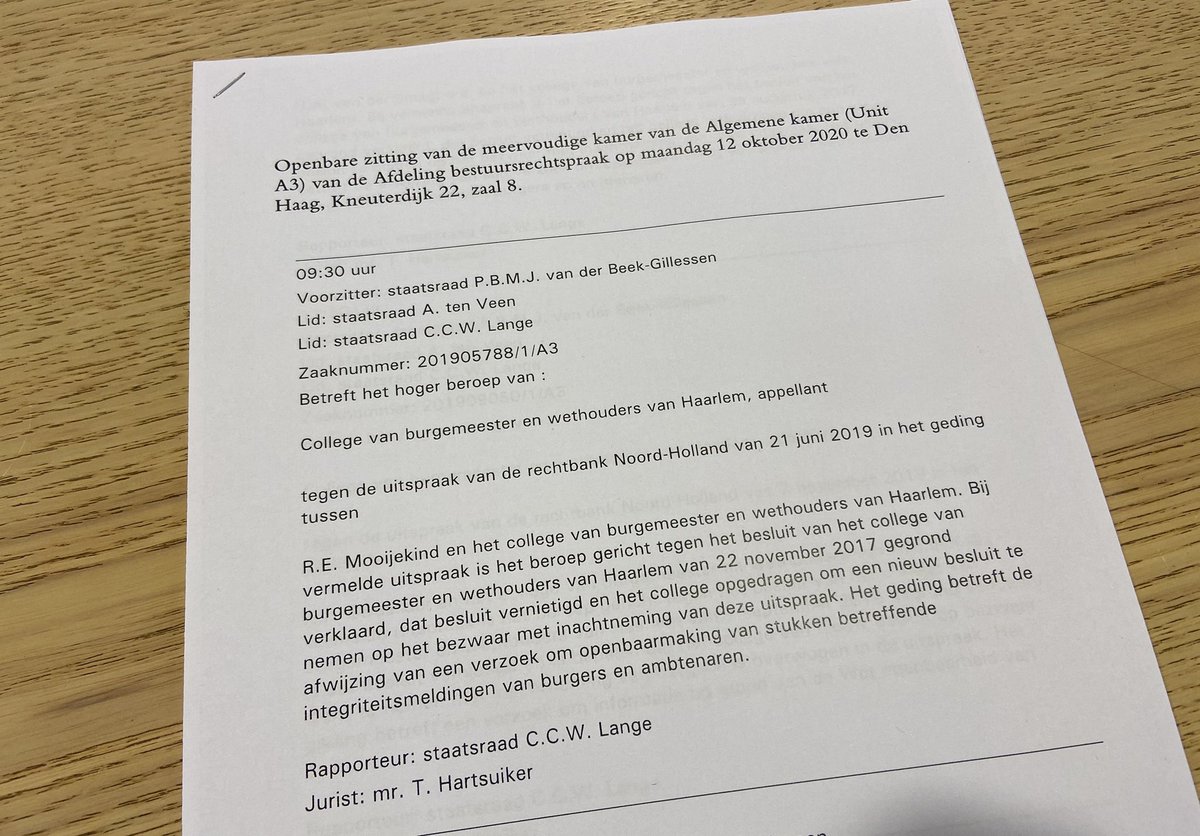 de zaak der zaken #wob