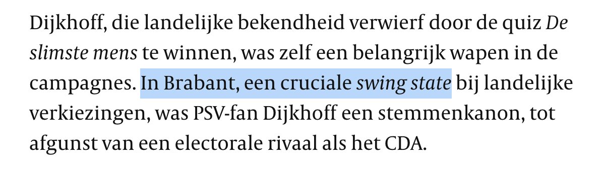 Swing state Brabant. Running mate Carola Schouten. Yeaaah primaries CDA. We can now declare that Rutte has won Groningen. Kaag for president? Road to 76 zetels. As Rozendaal goes, so goes the country.