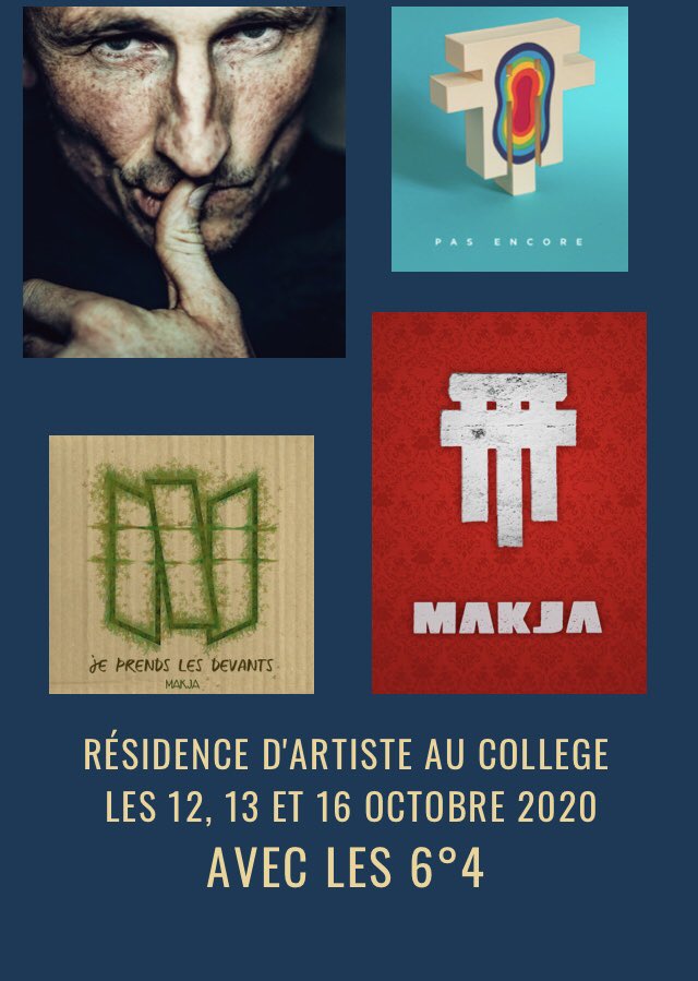 ChamberyCollege's tweet photo. Semaine royale avant les vacances: ce lundi et jusqu’à vendredi @MAKJA_actu est avec les 6emes 4 pour révéler leur être artistique #educationmusicale #lettres https://t.co/3FJmD2BtRh