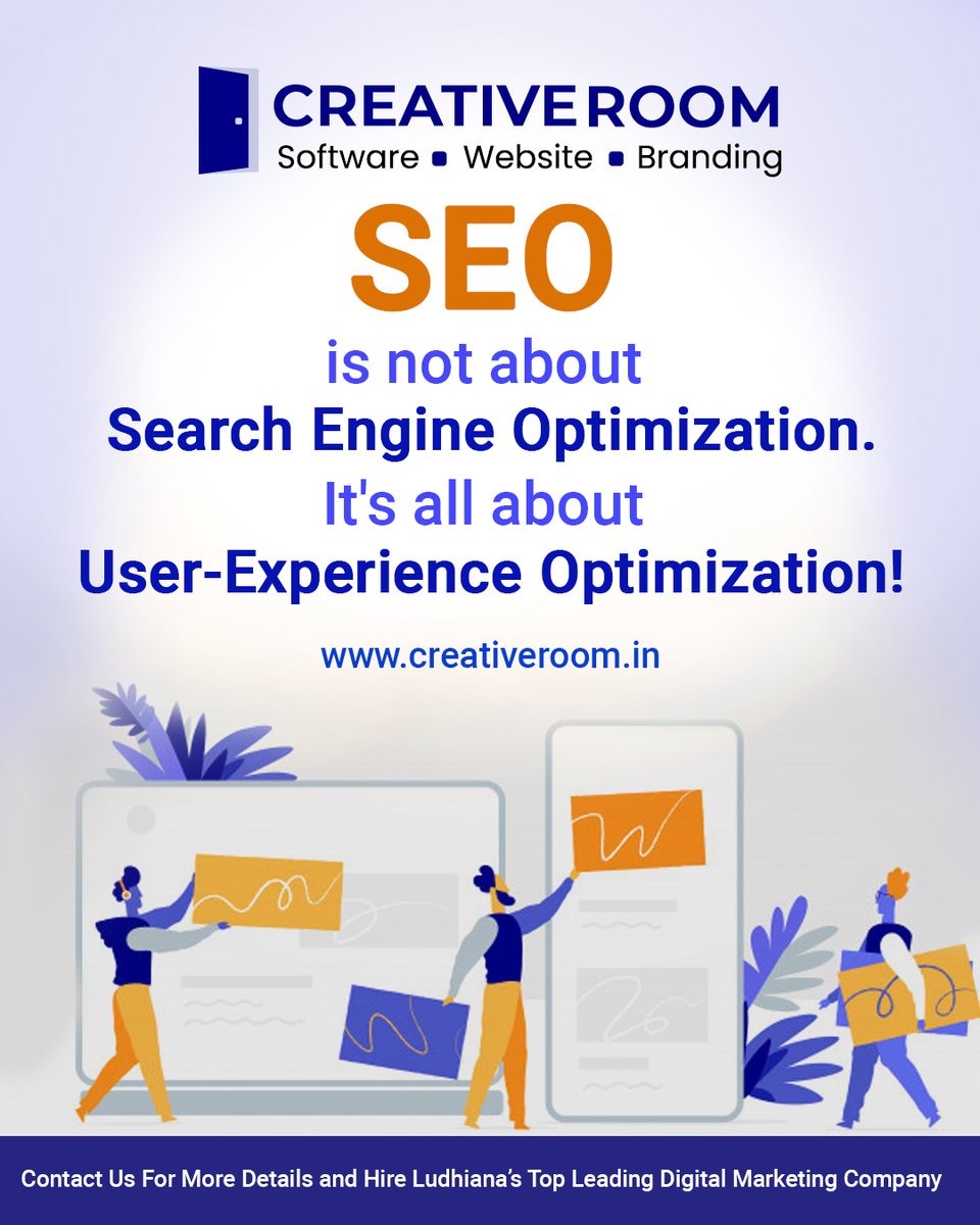 creativeroominc's tweet photo. SEO is not about Search Engine Optimization. It's all about User-Experience Optimization. #websitedevelopment #webdesign #logodesign #DigitalMarketing #SEO #PPC #socialmediamarketing #graphicdesign #web #mobileappdevelopment #webdevelopment
#creativeroominc #seoserviceludhiana https://t.co/X3stUrgNLc