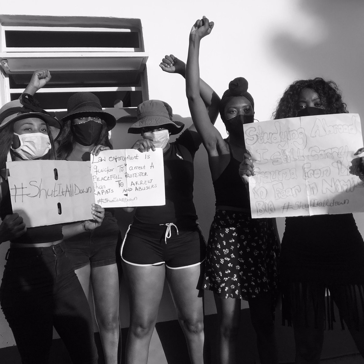 PhiinaMwandingi's tweet image. “Studying abroad and I still carry trauma from living in fear [as a woman] in Namibia.” #ShutItAllDown #ShutItAllDownNamibia