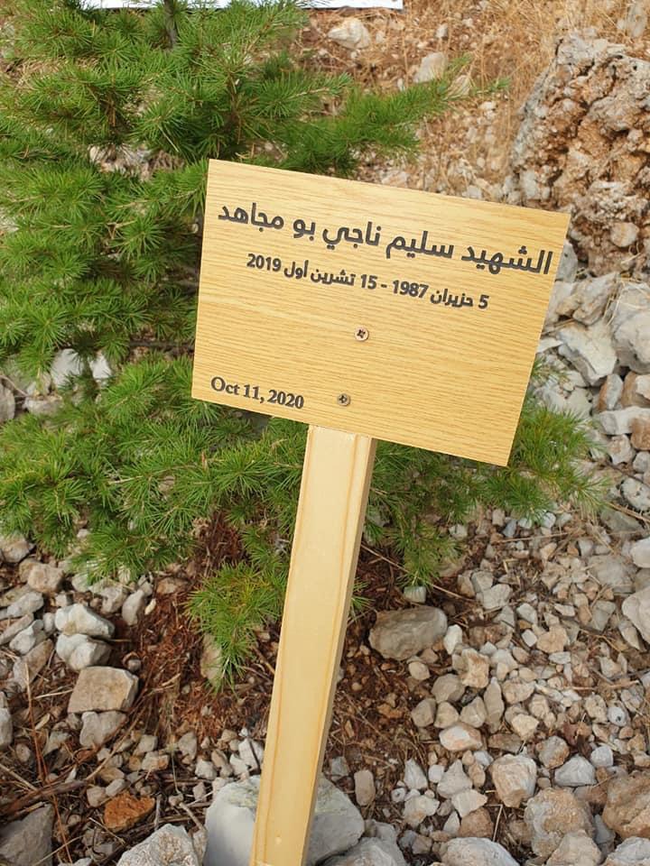 CedarReserve's tweet photo. أرزة تخليداً لذكرى #شهيد حماية #غابات_لبنان من #الحرائق، #سليم_أبو_مجاهد، في #غابة_أرز عين زحلتا-بمهريه، في #محمية_أرز_الشوف .
#ShoufBiosphereReserve #OctoberFires #firefighters #firefighting https://t.co/x0C3BgRWh2
