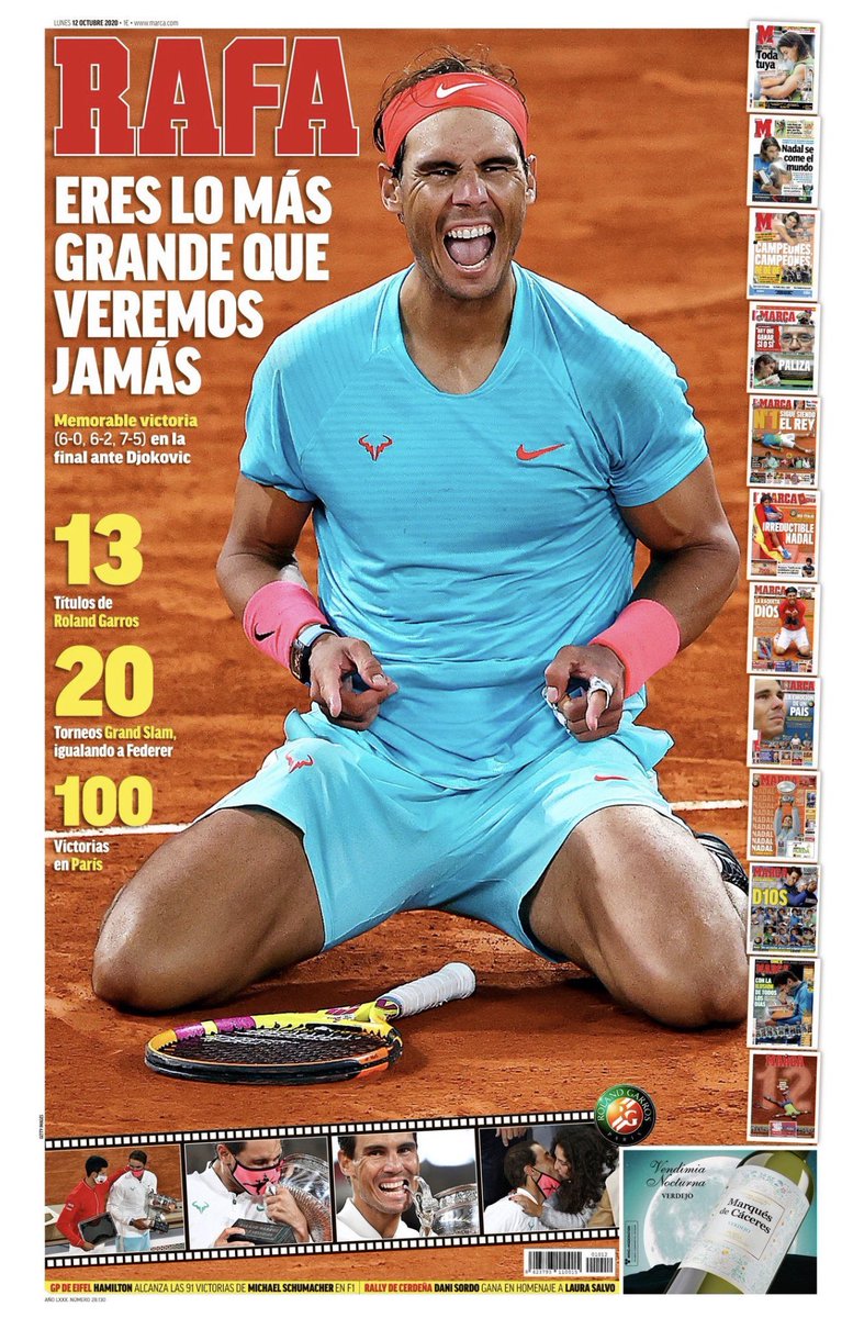 JoNiBoSsOficial's tweet photo. #GraciasRafa @RafaelNadal #VamosRafa #Rafa13 #Rafa20 #RafalNadal #rolandgarros2020 #RolandGarros https://t.co/pEcGf05hk3