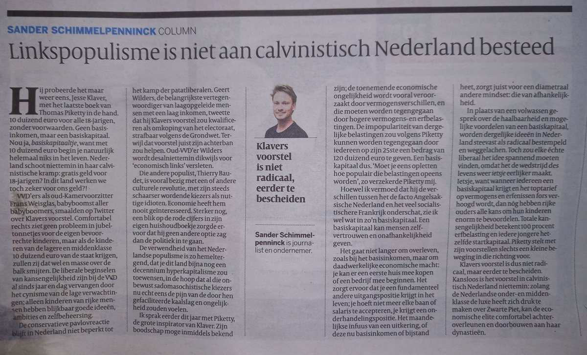 vetteviscom's tweet photo. Die 10.000 @jesseklaver is echt te weinig, zegt ook @SanderSchimmelp (in vk vandaag): https://t.co/5gF6vnkJgw