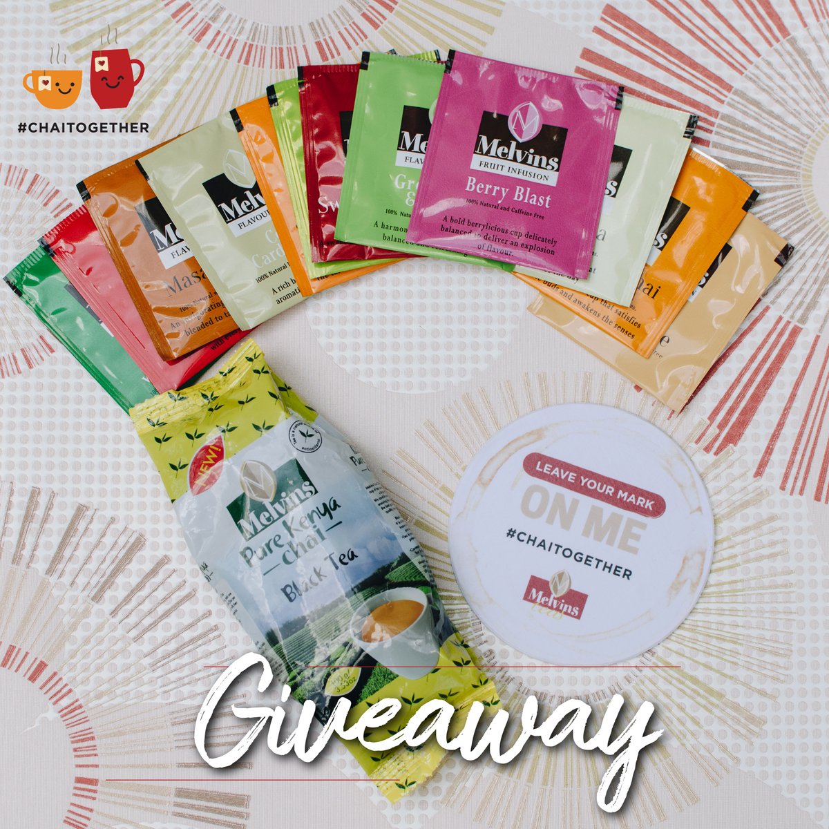 melvinsteas's tweet photo. “Happiness is a cup of tea and…..” 

Follow us and complete the sentence for the chance to #win this week’s amazing #giveaway! 

3 Winners will be selected this Friday! 

#GratefulTogether #ChaiTogether https://t.co/JfkLlYv0YA