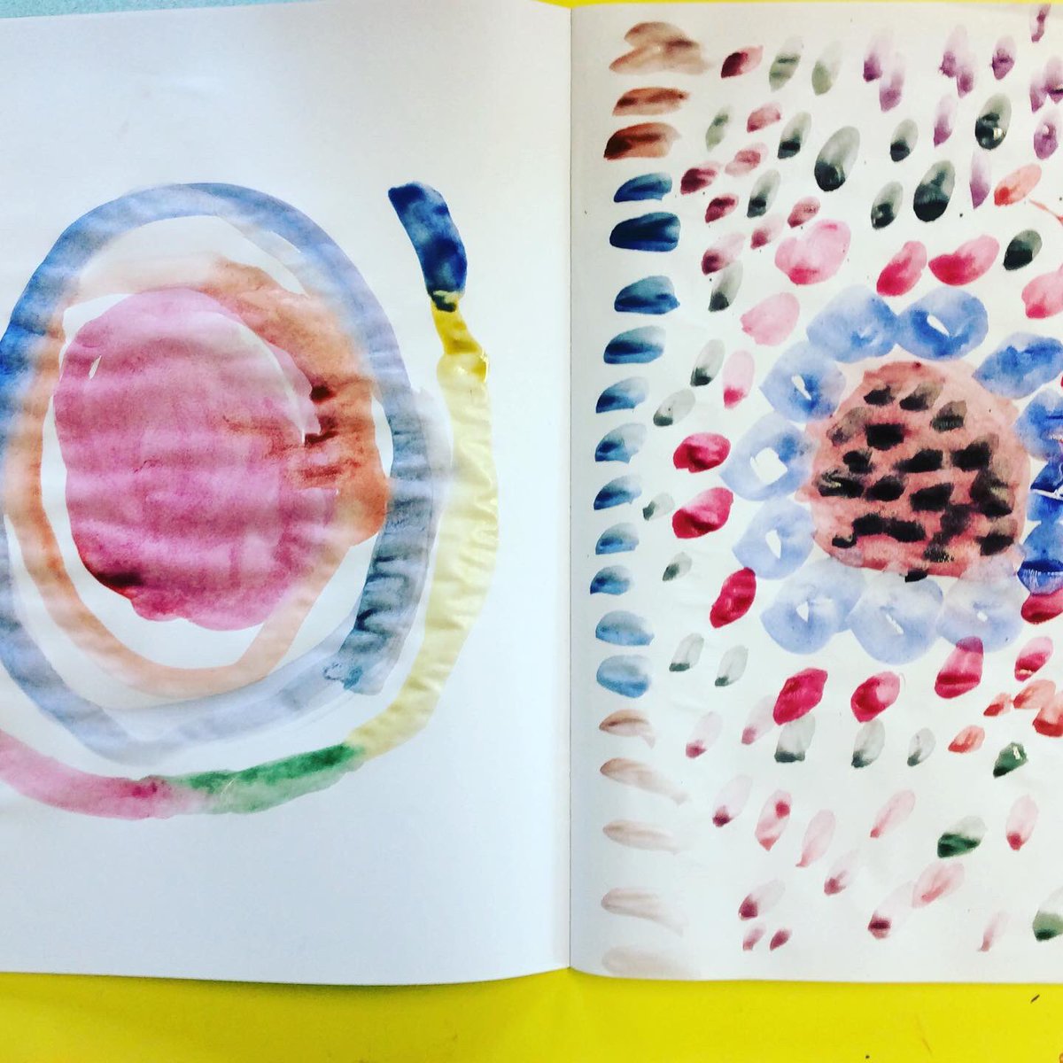 Art_OHSJunior's tweet photo. As part of #BlackHistoryMonthUK Reception and Year 1 have been learning about the life of African American artist, #AlmaThomas @Art_OHSJunior #colour #rythm #abstract #abstractart https://t.co/jQHNcGhCjP