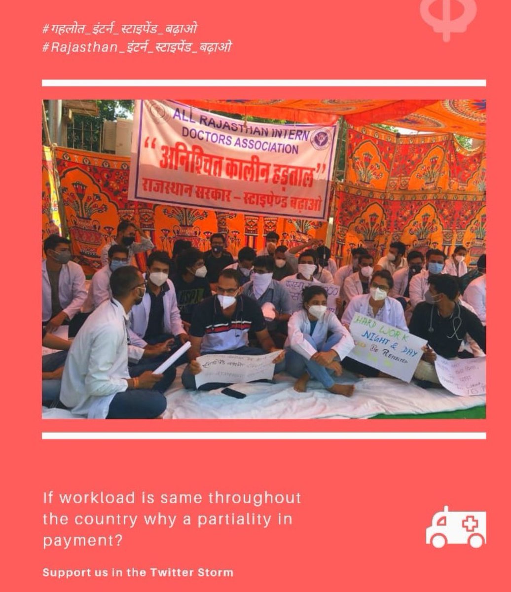 DrNeerajKohli1's tweet photo. We demand what we deserve.
We demand uniform stipend to Rajasthan interns.
Injustice to our hardwork.
@Rajendra4BJP @ashokgehlot51 
@hanumanbeniwal @gssjodhpur @BJP4Rajasthan @The_Lallantop
#गहलोत_इंटर्न_स्टाइपेंड_बढ़ाओ
#Rajasthan_इंटर्न_स्टाइपेंड_बढ़ाओ https://t.co/hun4dhJ9qR https://t.co/L6OtwF58mj