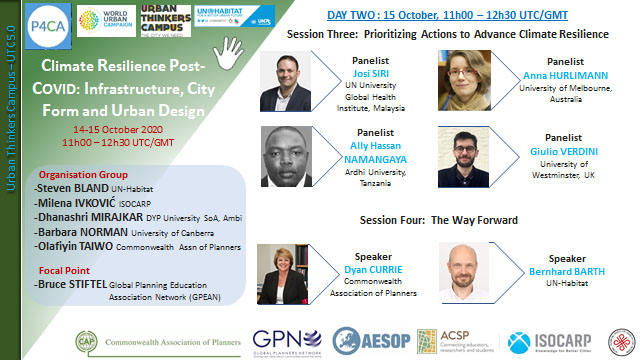 Planners for Climate Action (@p4caction) on Twitter photo Join us on 14th-15th October 11.00hrs-12.30hrs GMT, The Urban Thinkers Campus. We tackle infrastructure, city form and urban design, prioritizing climate resilience and the way forward for our cities. Free registration
planners4climate.org/p4caurbanthink…
<a href="/UNHABITAT/">UN-Habitat</a> <a href="/urbancampaign/">World Urban Campaign</a> <a href="/P4CAction/">Planners for Climate Action</a> Join us on 14th-15th October 11.00hrs-12.30hrs GMT, The Urban Thinkers Campus. We tackle infrastructure, city form and urban design, prioritizing climate resilience and the way forward for our cities. Free registration
planners4climate.org/p4caurbanthink…
<a href="/UNHABITAT/">UN-Habitat</a> <a href="/urbancampaign/">World Urban Campaign</a> <a href="/P4CAction/">Planners for Climate Action</a>