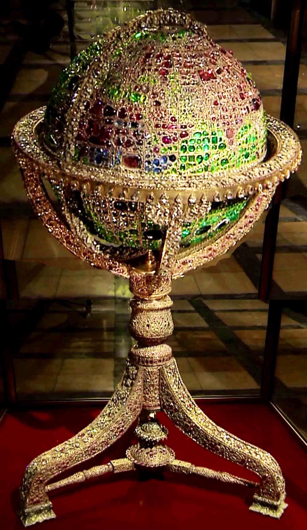 宝石地球儀 石40種類以上使用している 大安売り