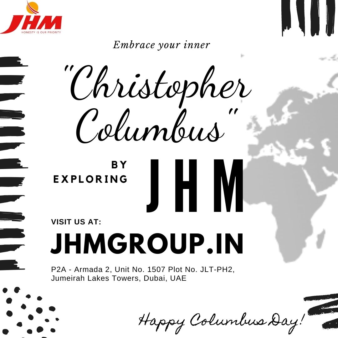 group_jhm's tweet photo. Embrace your inner “Christopher Columbus” by exploring JHM Group of Companies’ services and products. Visit us at: https://t.co/OHW2XILQJM

#jhm #jhmgroup #jhminternational #honestyisourpriority
#columbusday #explore #discover #businessvalues https://t.co/bYnXkVWlLX