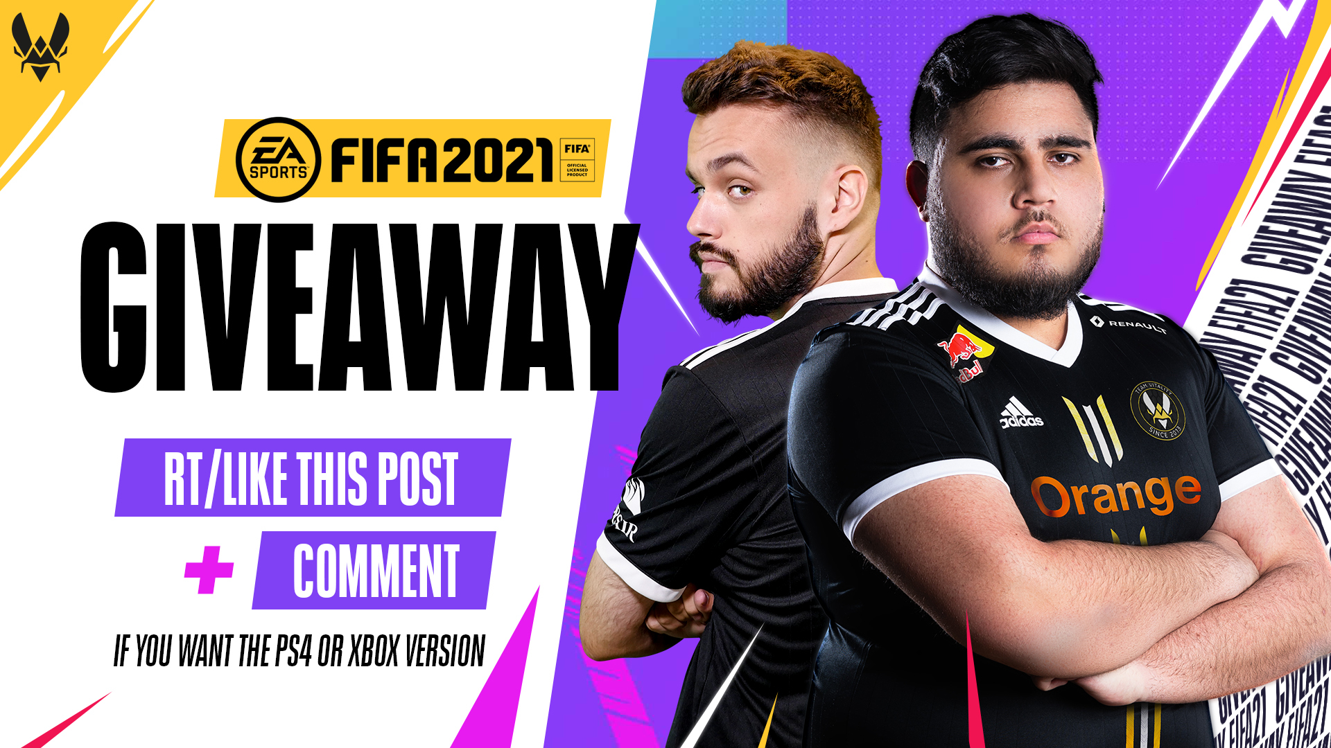 Team Vitality Giveaway Fifa 21 Thanks To Easportsfifa You Have A Chance To Win The New Game Fifa 21 Rt Like This Post Comment If You Are