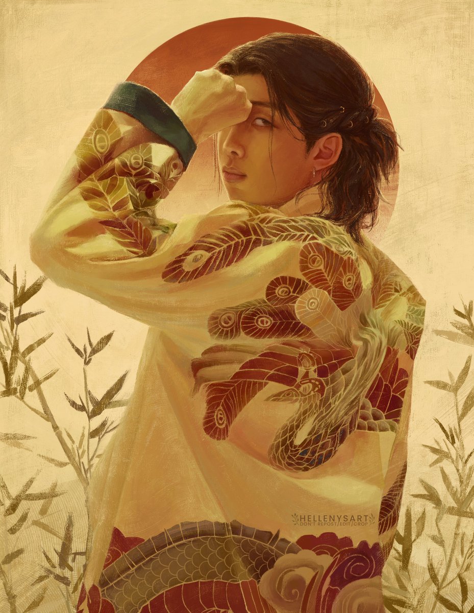 hellenysart's tweet photo. Namjoon in ✨that iconic kimono coat ✨ - commissioned by @SlytherinLavyx (a true intellectual)💜
- 
#namjoon #namjoonfanart #digitalart #btsfanart https://t.co/9V6sjlHBOu