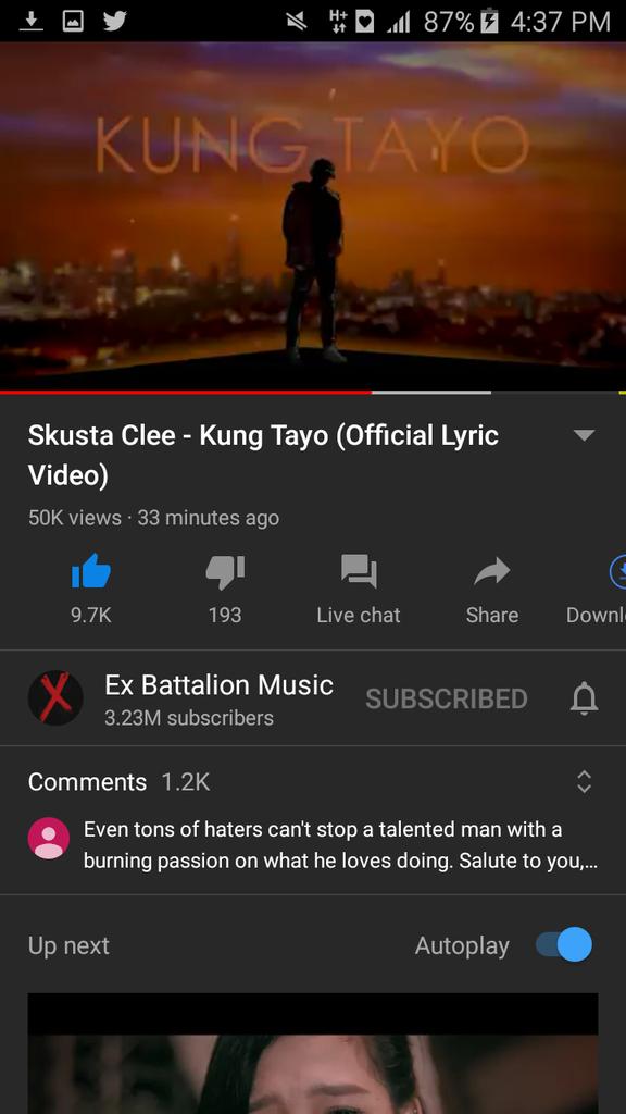 Ajash_'s tweet photo. @skustacleezy16 "kung tayo talaga"🎶 lss agad💯 napaka solid
#SkustaCleeKungTayo make it trend!!!! https://t.co/E0IshPnqco