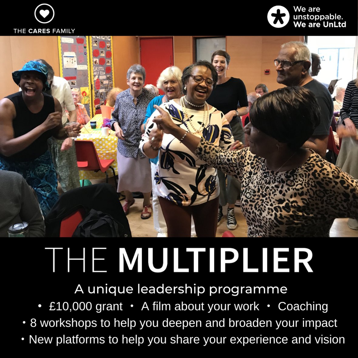 TheCaresFamily's tweet photo. Loneliness is a personal, public health and political crisis.

Society needs more solutions, powered by people, to end that disconnection.

Today we’re launching The Multiplier to support 10 ideas to build new bridges, with £10k @UnLtd grants to help:

https://t.co/HbZUgWM2SH https://t.co/4Kmy2FyusP