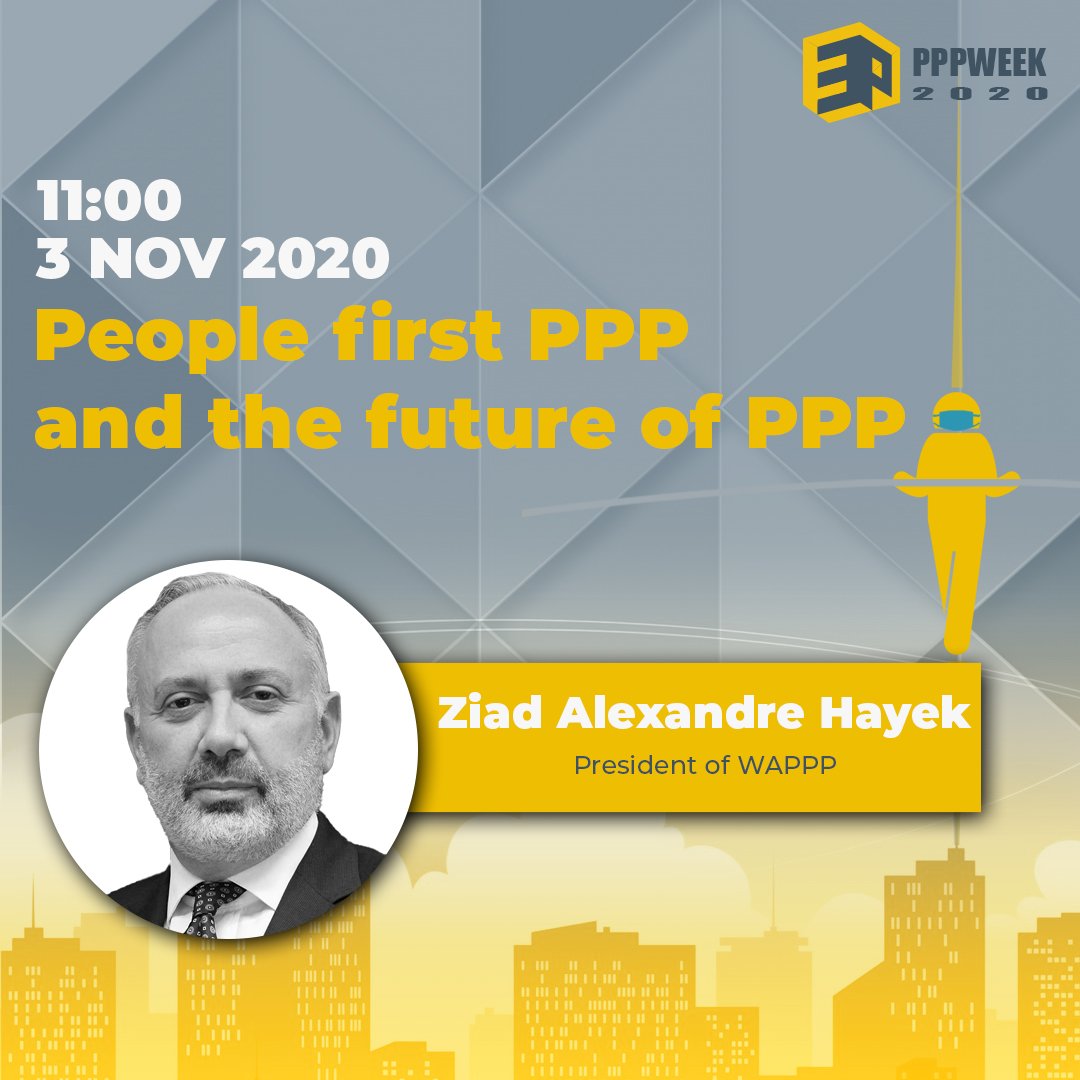 pppcoe's tweet photo. 3 weeks left till the #virtual #PPPWEEK2020! PPP units from around the world will meet MDBs and private companies!
Hurry to register at https://t.co/0iX623wT3o and open the door to the #PPP community!
@evuralaydin @WAPPPgeneva #infrastructure #infrastructureforall https://t.co/mT97LZNXRl