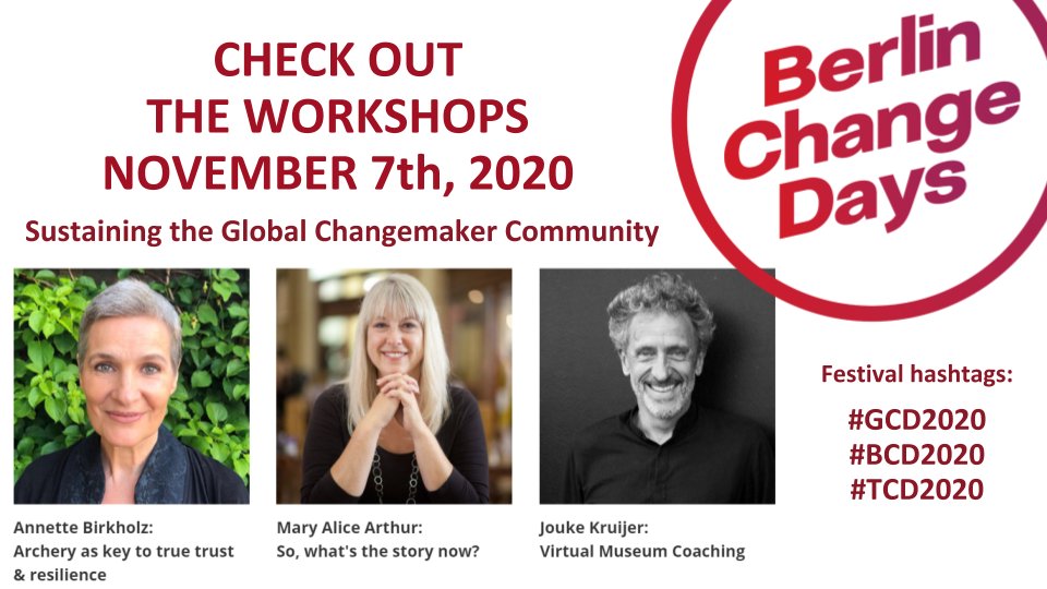 Global Change Days globalchangedays.com (@change_gcd) on Twitter photo berlinchangedays.com proudy invites you to read more on the #GCD2020, #BCD2020, #TCD2020 workshops on Nov 7!
Plan the #Facilitation #workshops by:
Annette Birkholz @AIncendo,
Mary Alice Arthur <a href="/MAmusing/">Mary Alice Arthur</a>
Jouke Kruijer <a href="/Kruijer/">Jouke Kruijer</a>
Join #global #changemaking #community! berlinchangedays.com proudy invites you to read more on the #GCD2020, #BCD2020, #TCD2020 workshops on Nov 7!
Plan the #Facilitation #workshops by:
Annette Birkholz @AIncendo,
Mary Alice Arthur <a href="/MAmusing/">Mary Alice Arthur</a>
Jouke Kruijer <a href="/Kruijer/">Jouke Kruijer</a>
Join #global #changemaking #community!