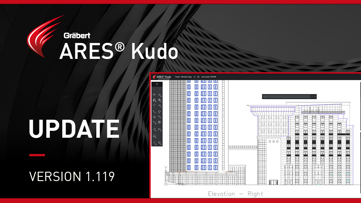 Some new features updates from #CloudCAD #ARESKudo version 1.119 include: 

▶️Richline: RichLine entities consist of two or more parallel linear constructions created as one object.
▶️Export BMP: We have enhanced the export feature by adding a new "ExportBMP" command.