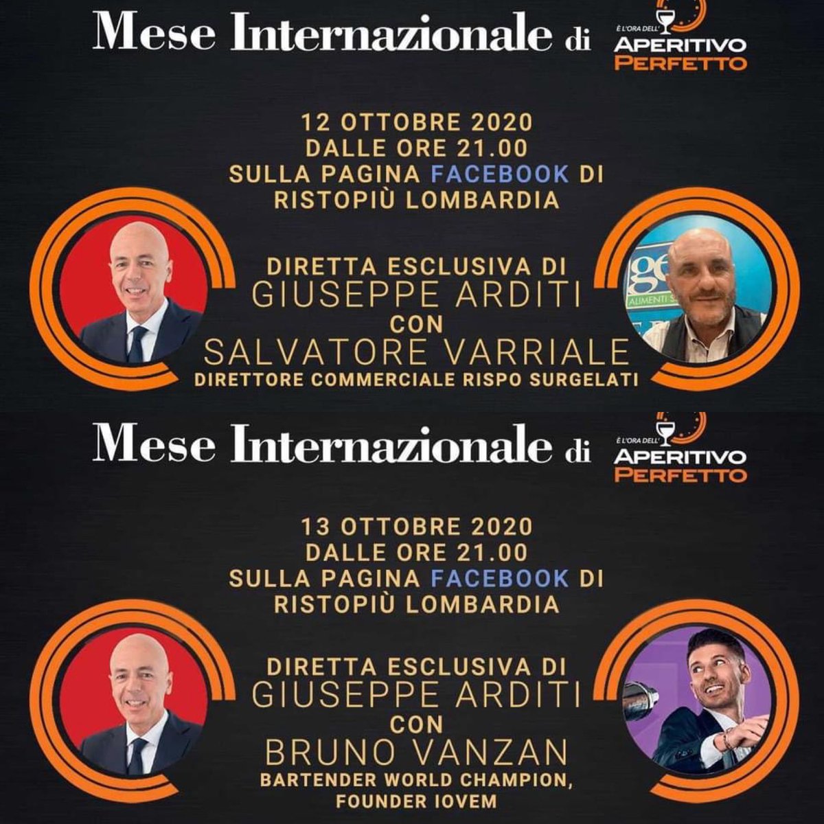 RistopiuL's tweet photo. Dirette Facebook 𝙈𝙚𝙨𝙚 𝙄𝙣𝙩𝙚𝙧𝙣𝙖𝙯𝙞𝙤𝙣𝙖𝙡𝙚 𝙙𝙞 #𝘼𝙥𝙚𝙧𝙞𝙩𝙞𝙫𝙤 𝙋𝙚𝙧𝙛𝙚𝙩𝙩𝙤 Giuseppe Arditi con👉🏻𝐋𝐮𝐧𝐞𝐝𝐢̀ 𝟏𝟐 𝐨𝐫𝐞 𝟐𝟏 https://t.co/HyCBUT3dhh SALVATORE VARRIALE
👉🏻 𝐌𝐚𝐫𝐭𝐞𝐝𝐢̀ 𝟏𝟑 𝐨𝐫𝐞 𝟐𝟏 https://t.co/banlOrNOQ5 𝐁𝐑𝐔𝐍𝐎 #𝐕𝐀𝐍𝐙𝐀𝐍 https://t.co/kcB3jrL6gl