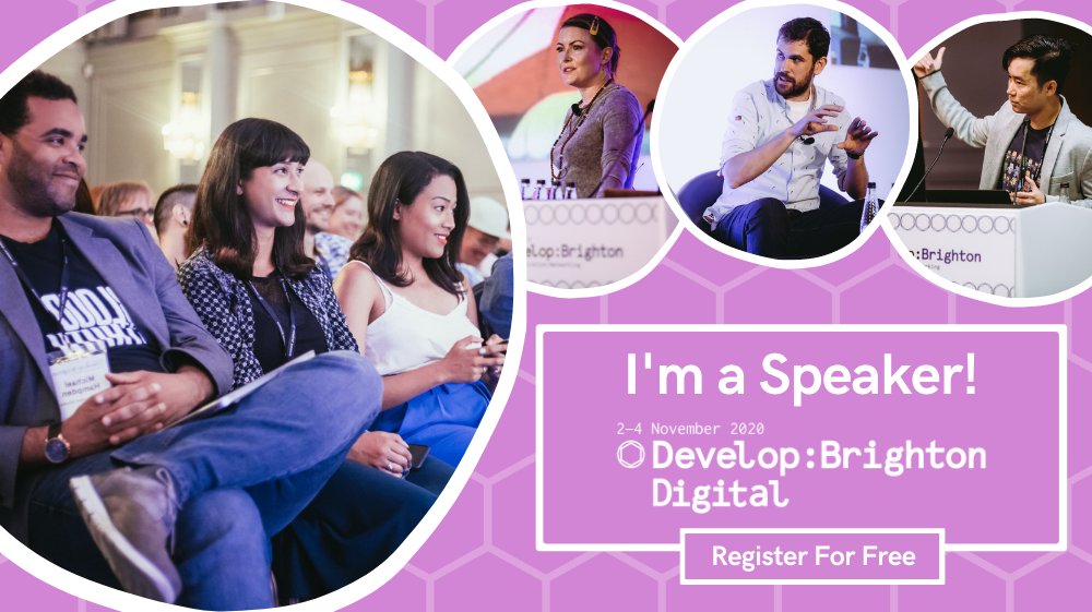 I will be giving a little talk at Develop Conference this year! 
#Imaspeaker  #developconf

developconference.com/whats-on/2020-…