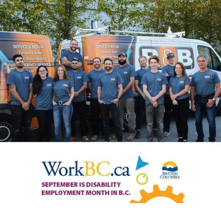 randbplumbing's tweet photo. We just got recognized by WorkBs for #disabilityawarenessmonth! We are honoured and would like to share this:

Today, we're recognizing R&amp;B Plumbing &amp; Heating Ltd.! They recently hired a job seeker with a disability through WorkBC Centre North Vancouver. When we asked them about https://t.co/GW7rCIfSwA