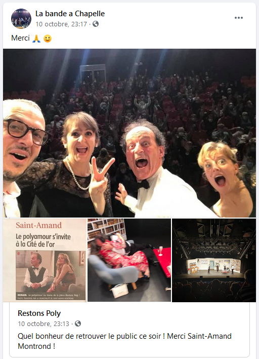 Citedelor's tweet photo. Magnifique soirée avec la bande à Chapelle 😍😍 !
📆Prochain RDV le samedi 31 octobre avec Didier Gustin et Julien Cafaro pour "Sans rancune" 
Résa Cité de l'or ☎️02 48 82 11 33 https://t.co/pmJGuIFhjU