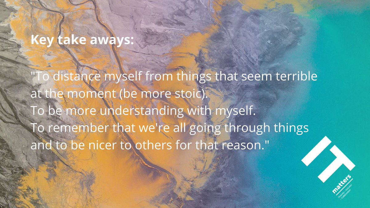 ITMattersConf's tweet photo. We've asked #ITMatters2020 Participants about their key take aways from the conference.

Their answers seem to be a perfect piece of advice for today and for the days to come.
Here's one of them: https://t.co/KBpuFm8jR6