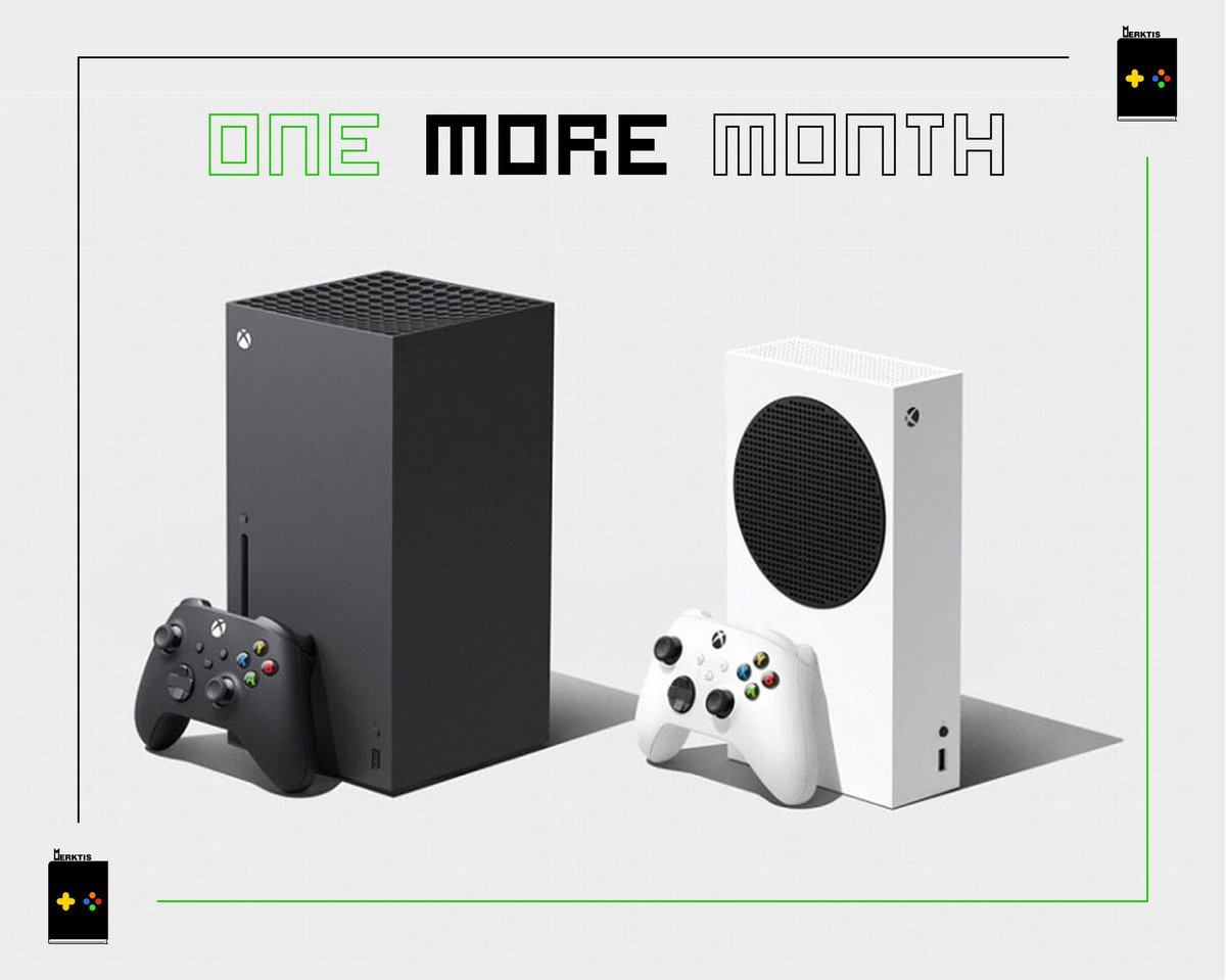 Merktis_'s tweet photo. Xbox Series X ans Series S. Launches on November 10. Less than one month 🔥

#merktis #xboxseriess #XboxSeriesX #nextgenconsole #Xbox #gamingcommunity #nextgenconsoles #gamingconsole #gaming #follow #gamingfolk #gaming4ever #xboxgamingcommunity https://t.co/rTJWfFz4Vk