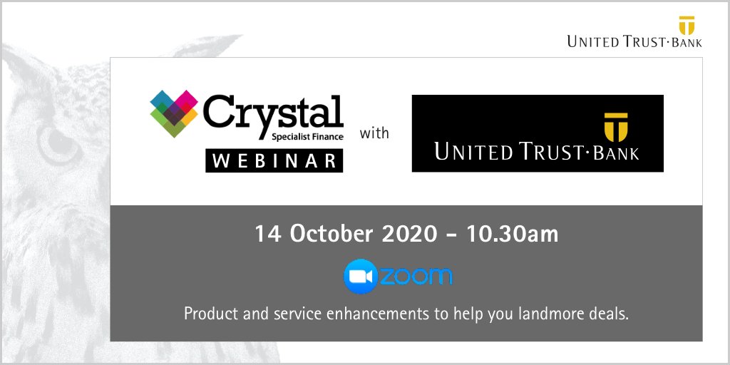 -2!

2 days left to <a href="/UnitedTrustBank/">United Trust Bank</a> and <a href="/CrystalS_F/">Crystal Specialist Finance</a> #Webinar featuring <a href="/chrispedlar_/">Chris Pedlar</a>. Register NOW at the following link: us02web.zoom.us/webinar/regist…     

 #mortgages #finance #broker #financebroker