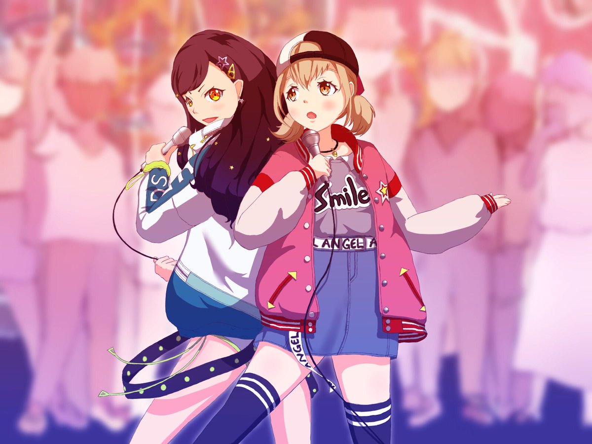 こはねと杏の路上ライブ #プロセカ #イラスト #こはね