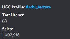 WE FINALLY DID IT! 🥳Biggest milestone yet!! I just hit 1 million sales on my UGC accessories!! 🎉 THANK YOU ALL SO MUCH! This would have not be possible without you guys, and because of YOU I can do What I enjoy! 🥺❤️💖

#Roblox #RobloxDev #ugc #RobloxUGC #UGCConcept
<a href="/Roblox/">Roblox</a>