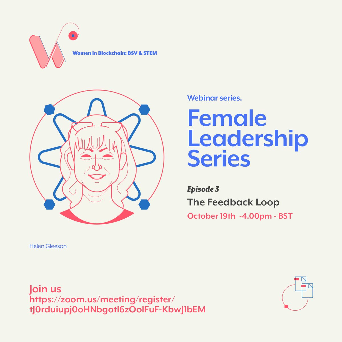 Join us on the 19th of October at 16.00 BST for the third episode of our Female Leadership Series – The Feedback Loop. We will be joined by Prof. Helen Gleeson to discuss seeking, giving, and receiving feedback. Register here. zoom.us/meeting/regist…